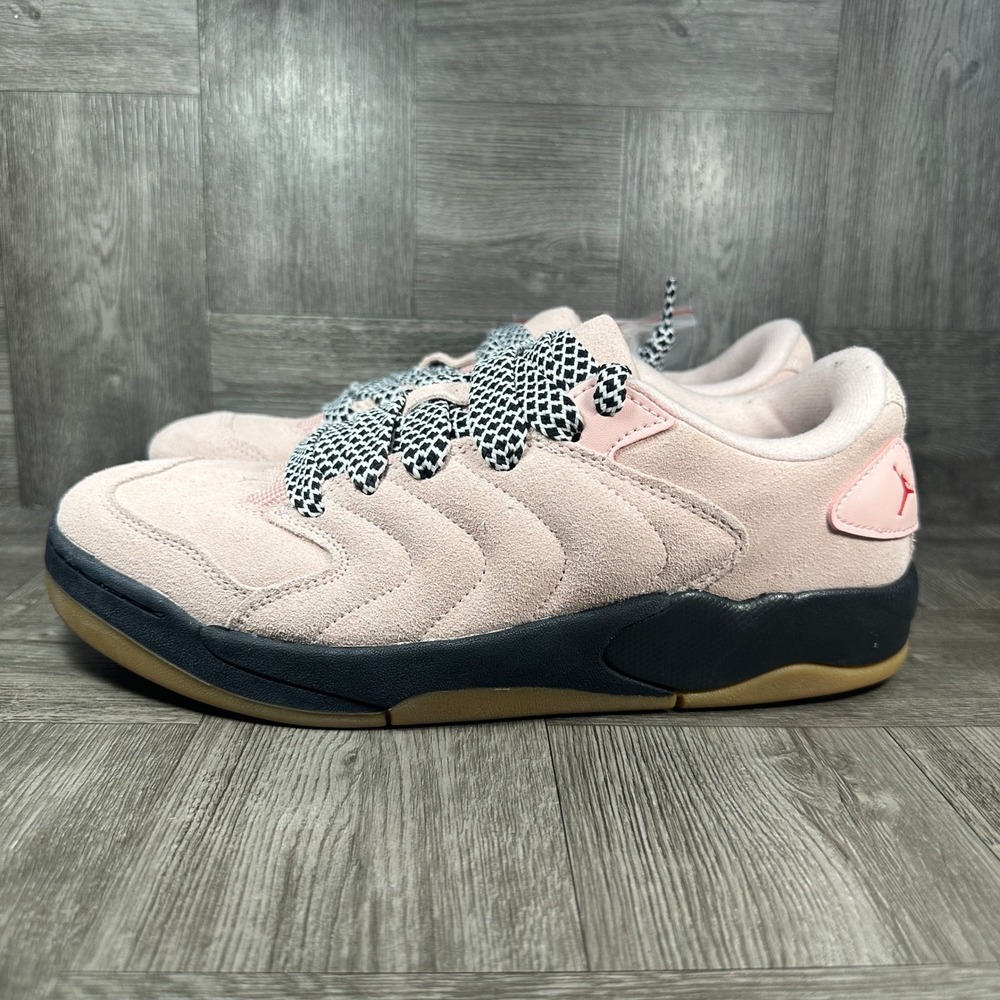 Jordan Stadium 90 Mens 9.5 Pink Suede Gum Sole Low Top Sneaker NEW IB3731-600 - Picture 2 of 8